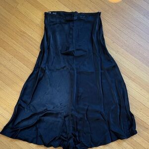 Zara A-line satin skirt